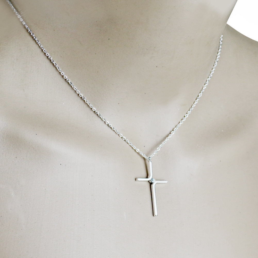 The Enduring Cross Stainless Steel Cross Pendant Necklace view 5