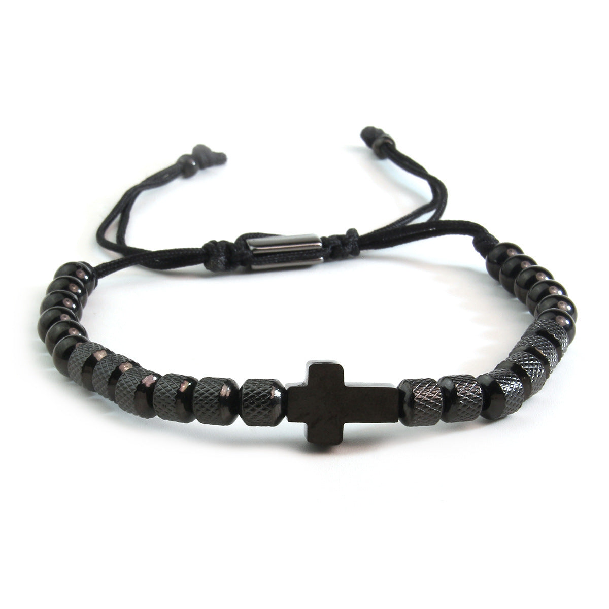 The Gilded Knot Gold-plated Cross Beaded Bracelet view 9