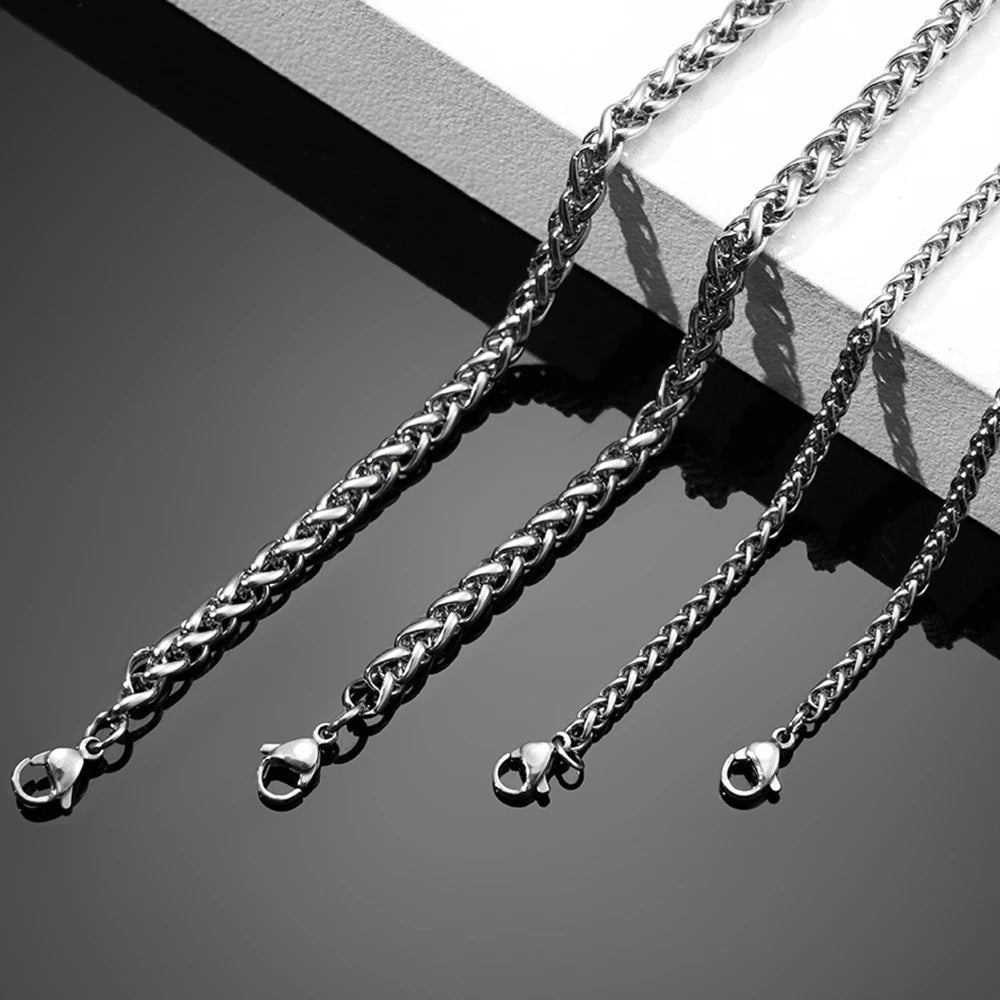 The Woven Strand Stainless Steel Chain Bracelet view 5