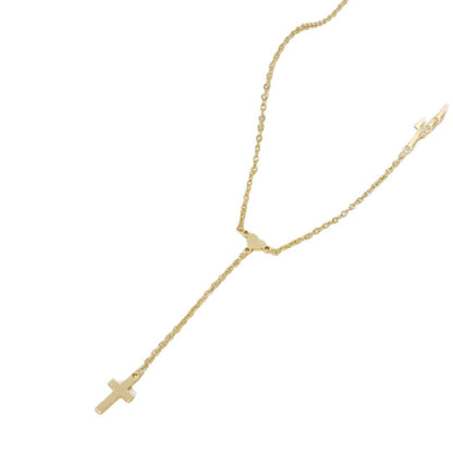The Graceful Y Stainless Steel Heart Cross Y Necklace view 3