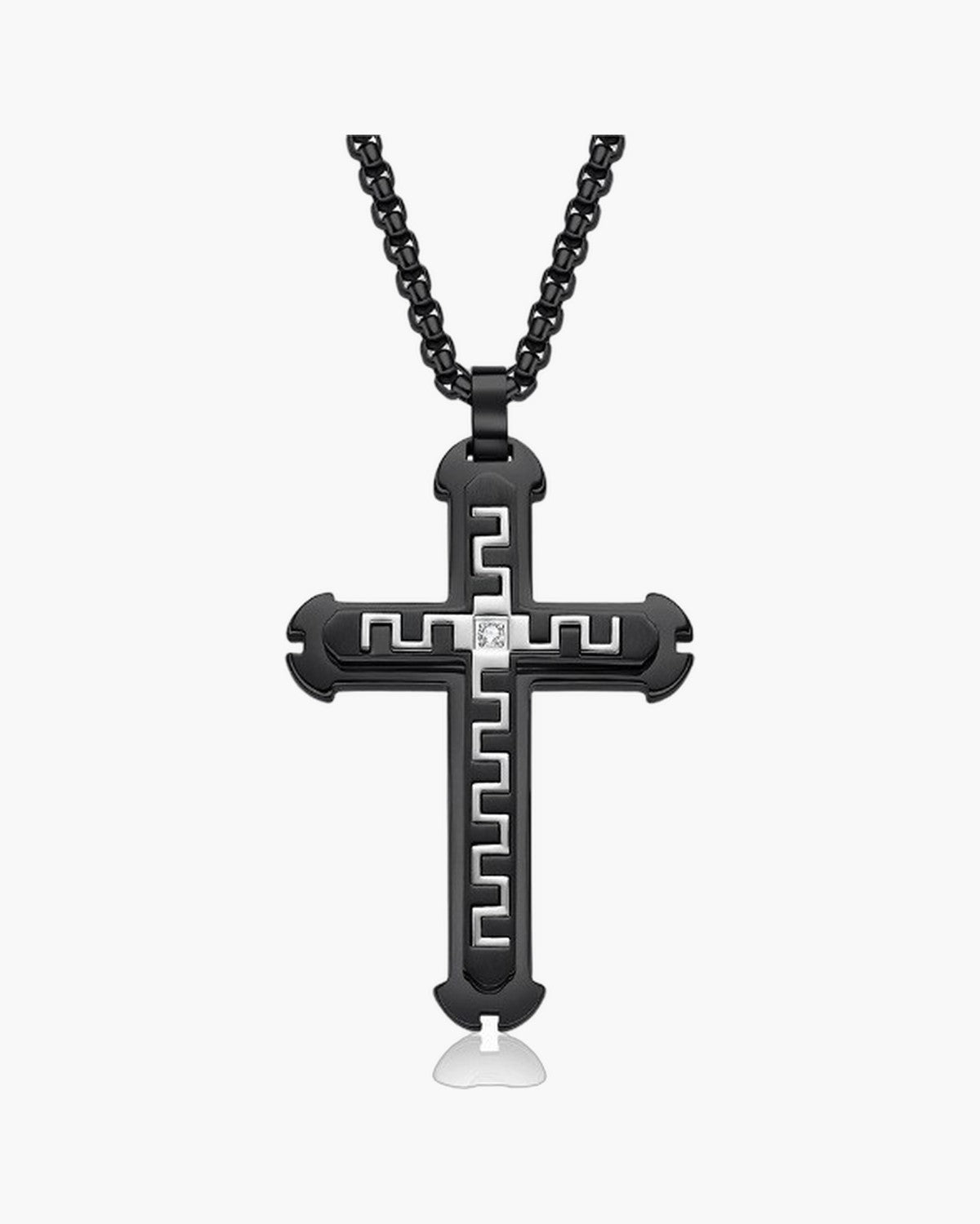 The Modern Cross, Greek Key / Black