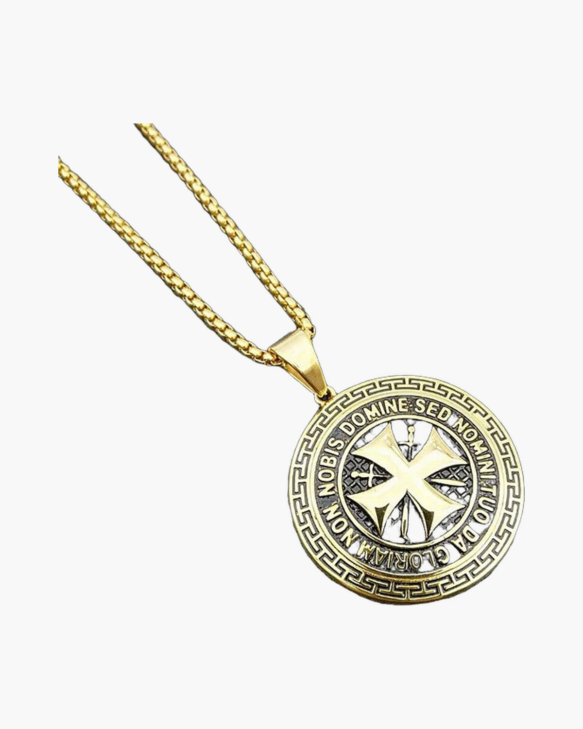 The Templar's Motto, Greek Key Border / Gold