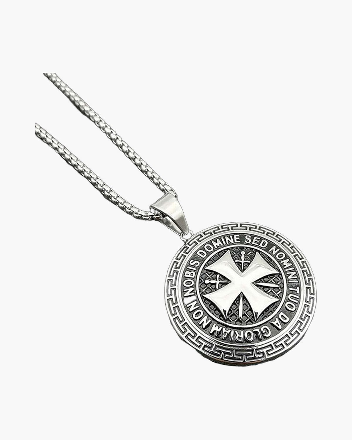 The Templar's Motto, Greek Key Border / Silver