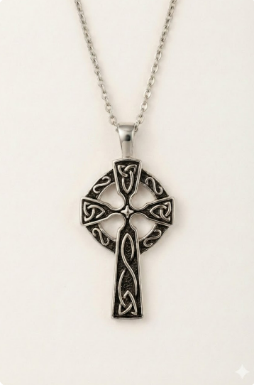 The Highland Sovereign - Sterling Silver Celtic Cross Necklace