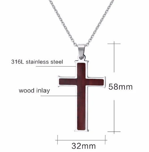 Bennett & Cross: Zimmermanns-Hommage - Holz-Titan-Kreuzkette