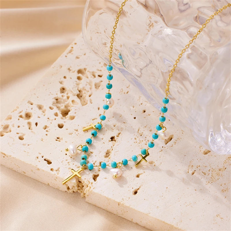 The Enduring Pearl Cross Necklaces by Bennett & Cross – view 3