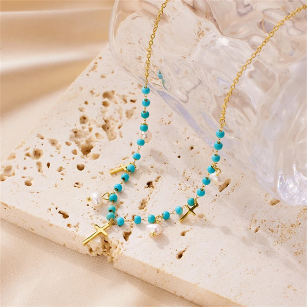 The Enduring Pearl Cross Necklaces by Bennett & Cross – view 3