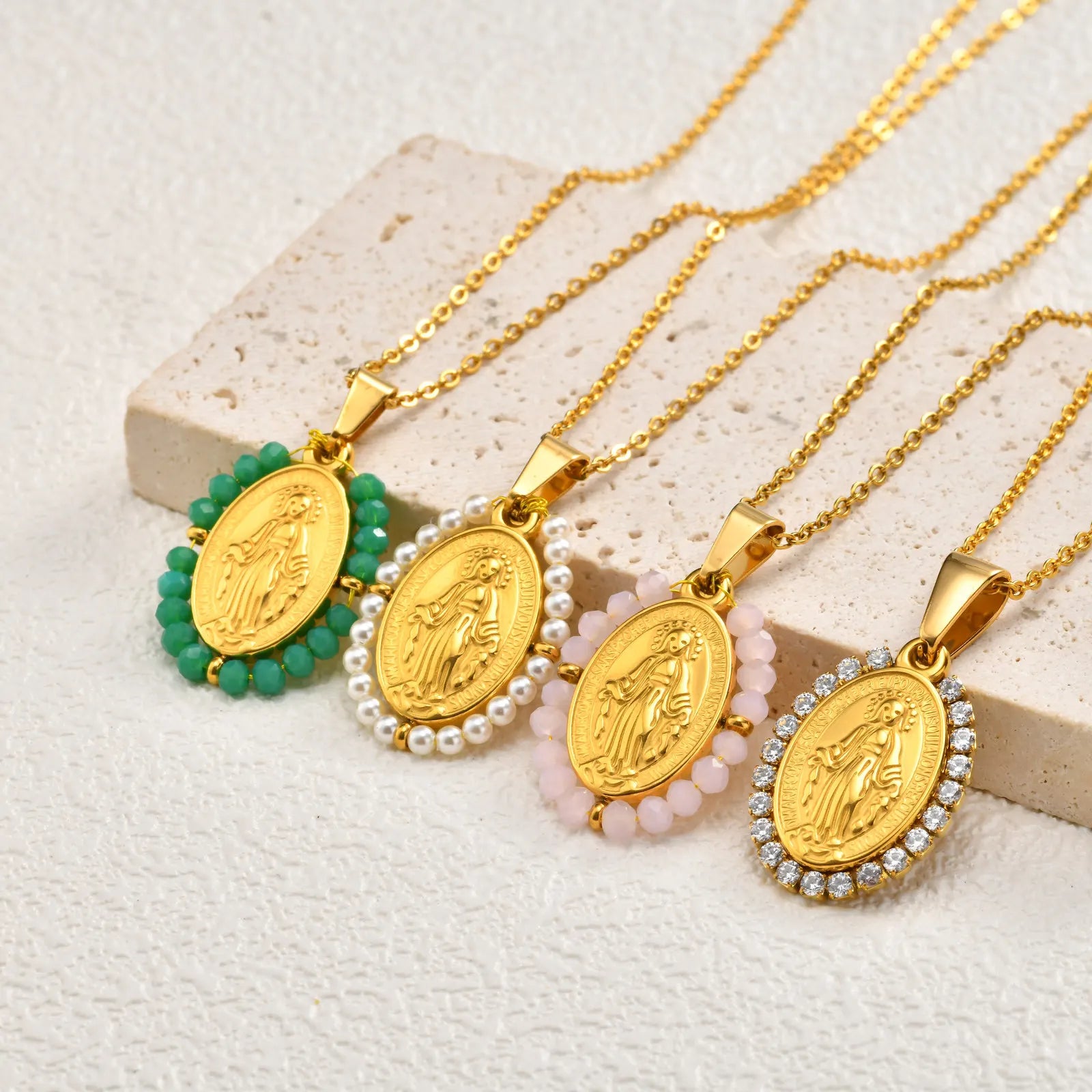 The Blessed Ellipse Necklaces by Bennett & Cross