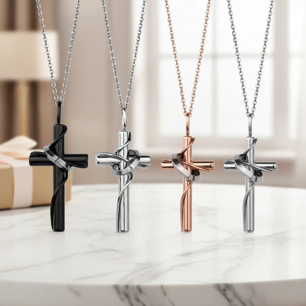 The Resolute Devotion Cross Necklace Necklaces by Bennett & Cross
