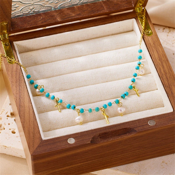 The Enduring Pearl Cross Necklaces by Bennett & Cross – view 4