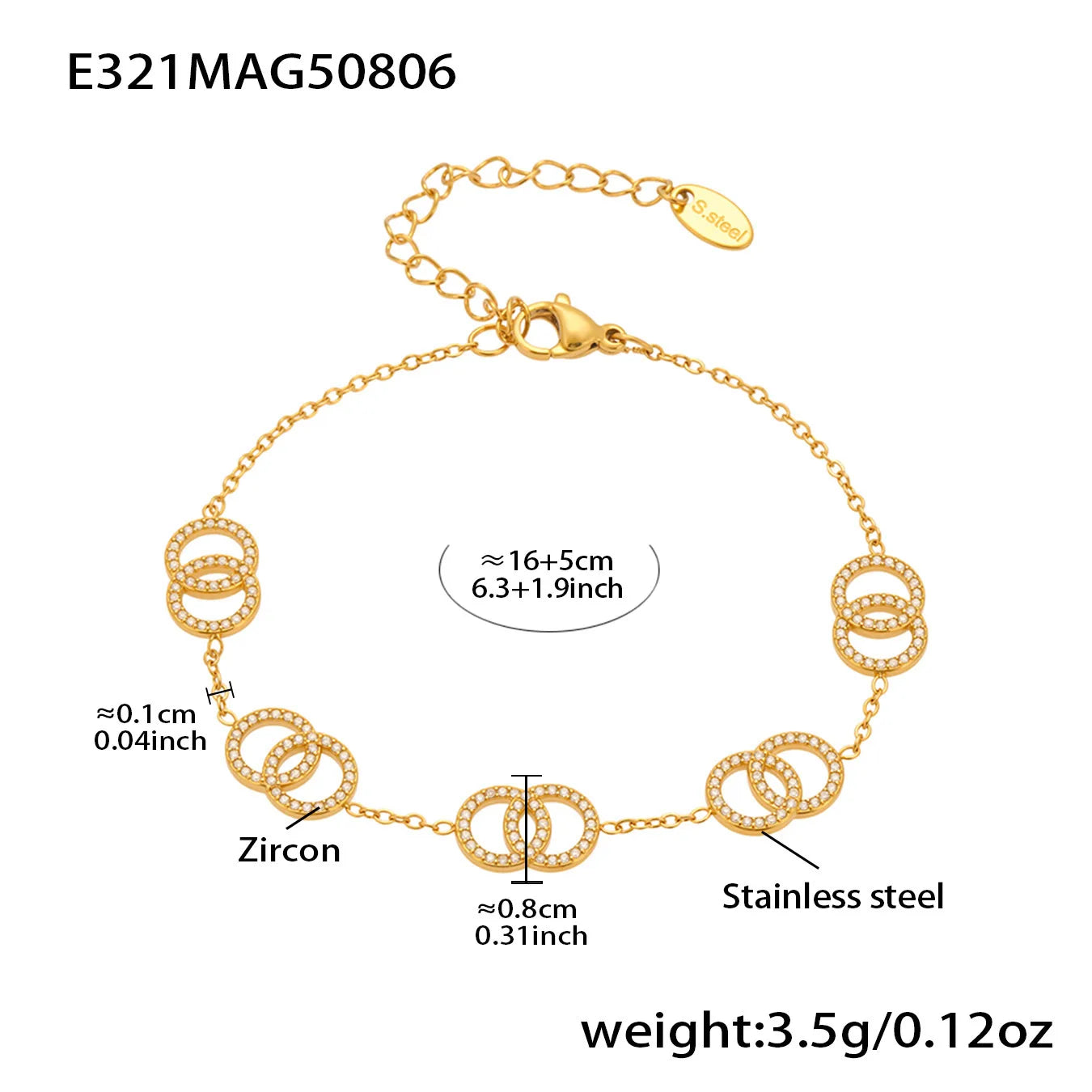 Double Cercles Charms