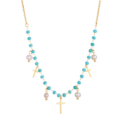 The Enduring Pearl Cross Necklaces by Bennett & Cross – view 5