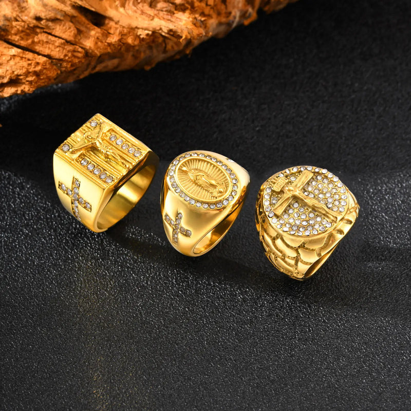 The Hallowed Emblem Rings by Bennett & Cross
