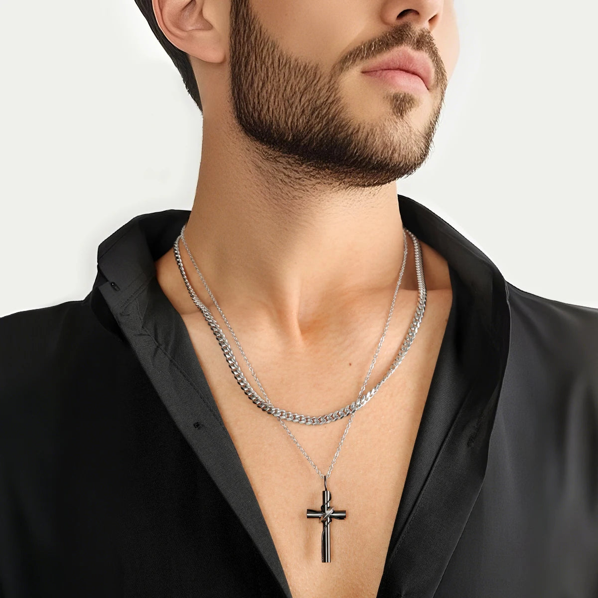 The Resolute Devotion Cross Necklace Necklaces by Bennett & Cross – view 5