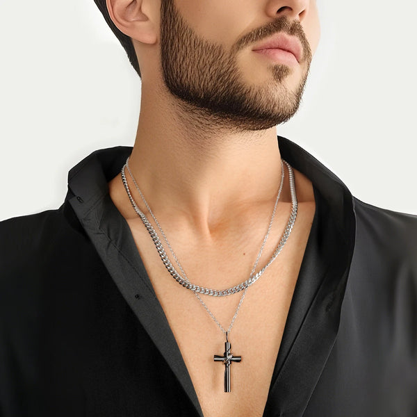 The Resolute Devotion Cross Necklace Necklaces by Bennett & Cross – view 5
