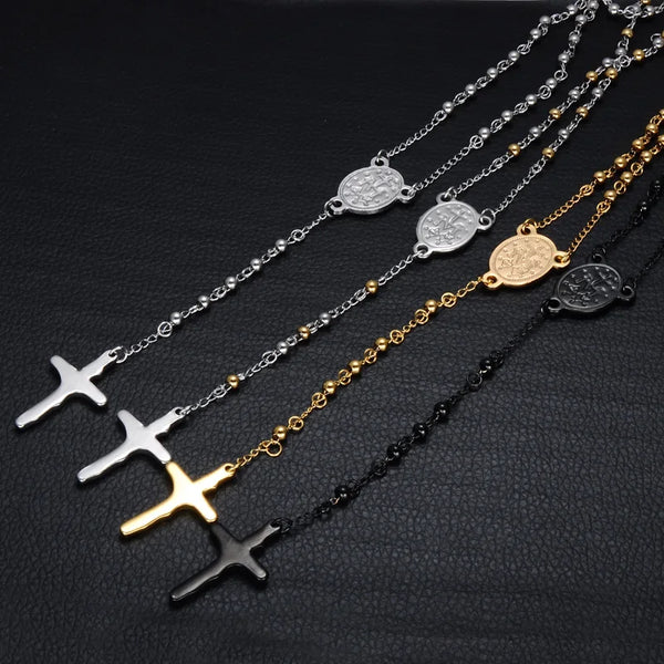 The Golden Rosary Necklaces by Bennett & Cross – view 3