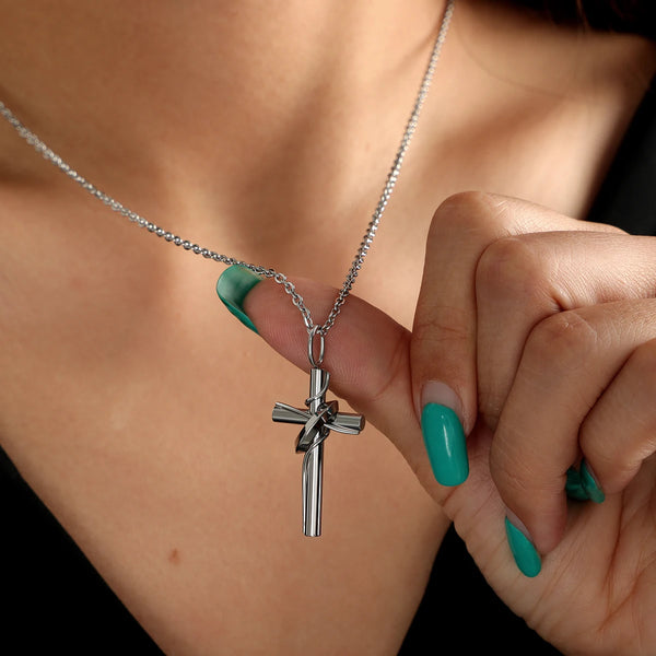 The Resolute Devotion Cross Necklace Necklaces by Bennett & Cross – view 6