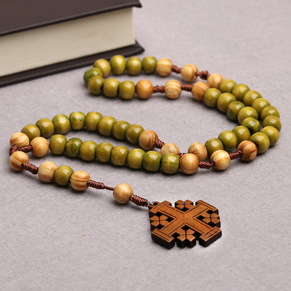 The Jerusalem Prayer Wooden Jerusalem Cross Prayer Beads view 4