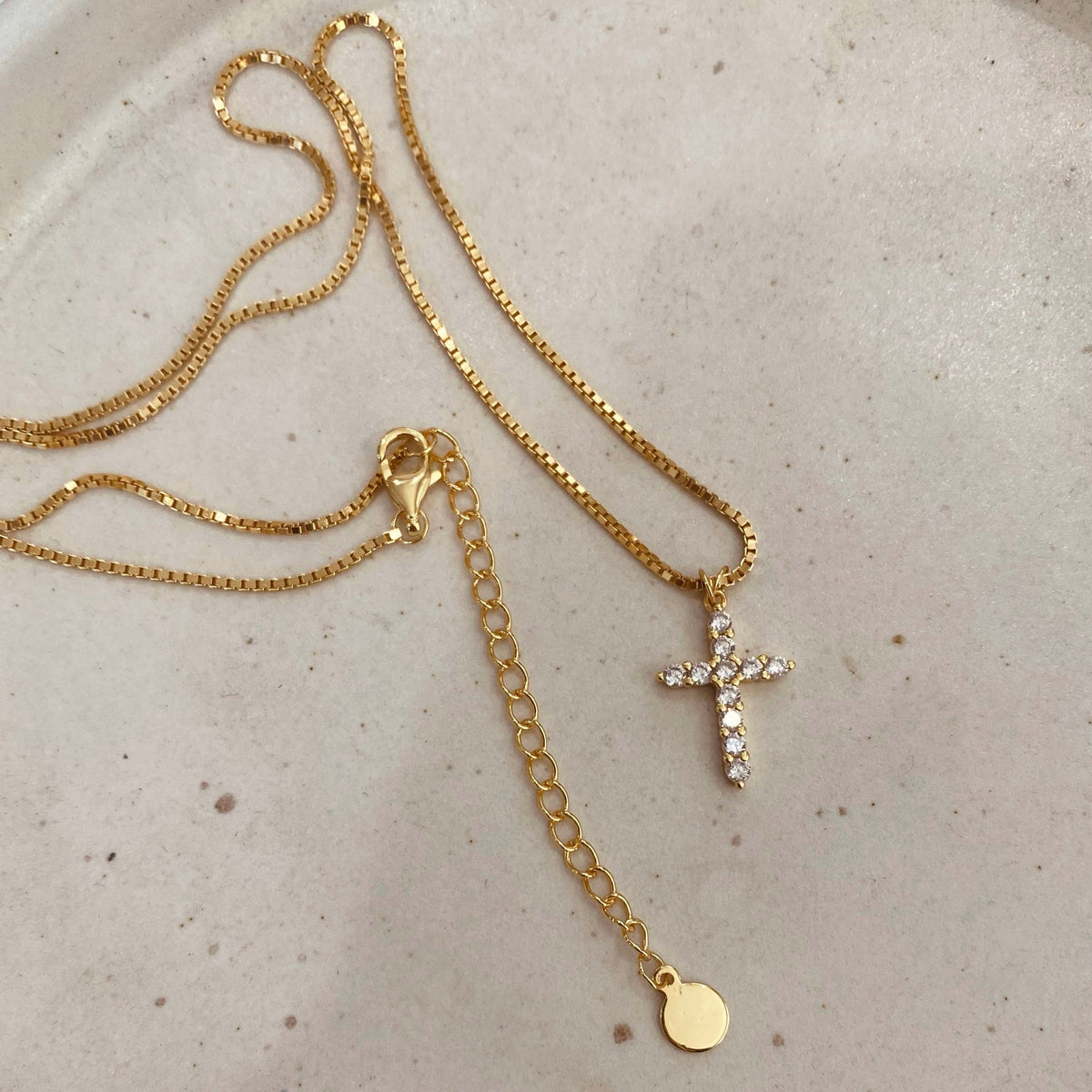 The Illuminated Cross Stainless Steel Zircon Cross Necklace view 6