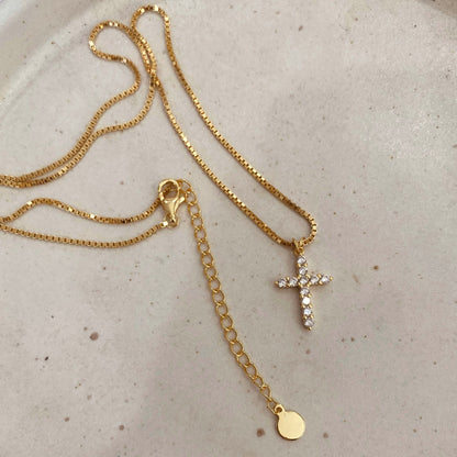 The Illuminated Cross Stainless Steel Zircon Cross Necklace view 6