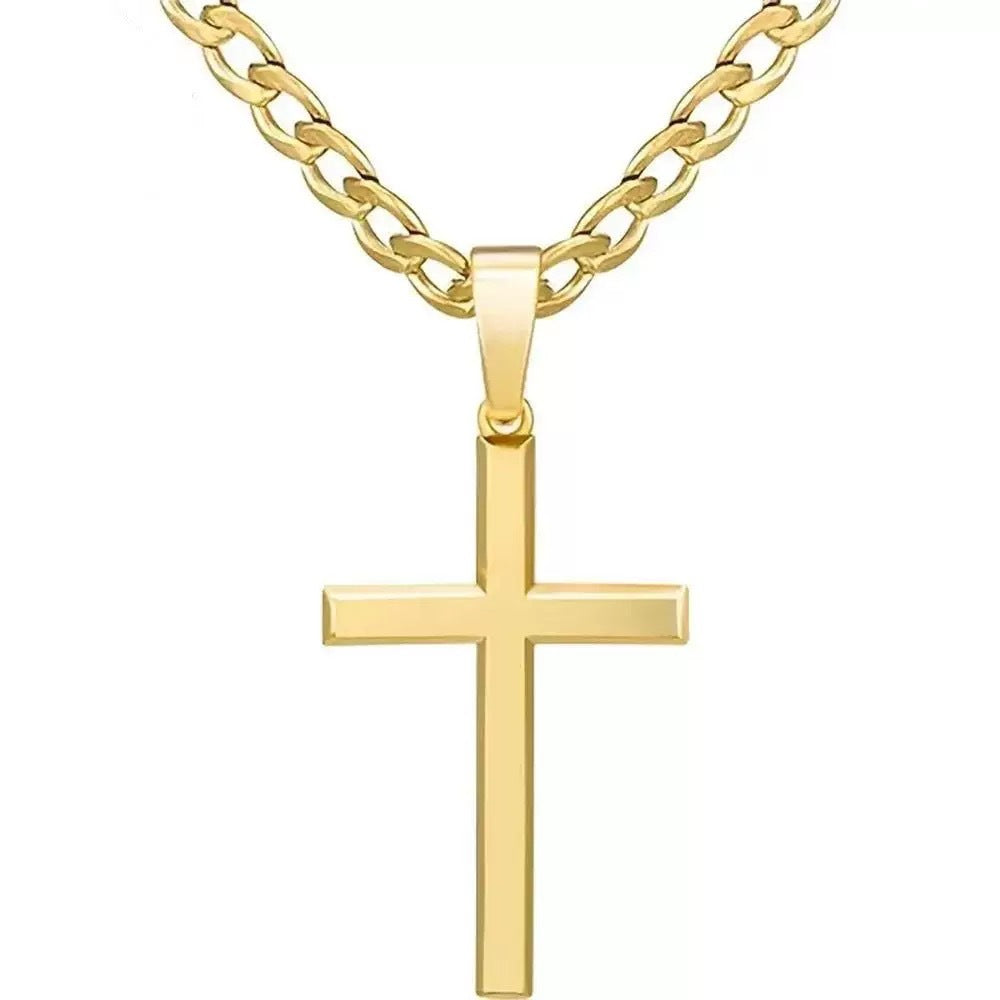 The Devotion Cross Stainless Steel Cross Pendant Necklace view 3