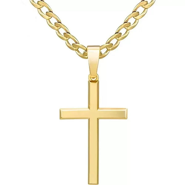 The Devotion Cross Stainless Steel Cross Pendant Necklace view 3