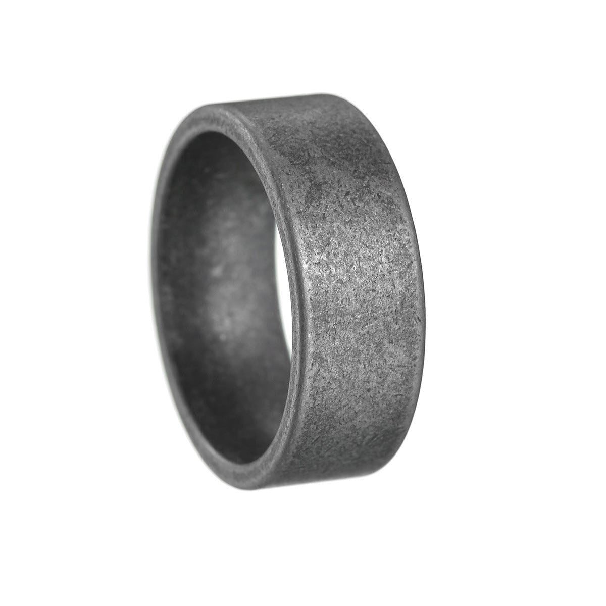 The Weathered Band Men's Distressed Stainless Steel Ring view 3