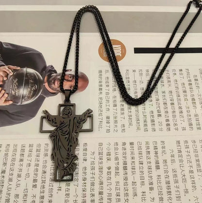 The Risen Christ Stainless Steel Jesus Cross Necklace view 8