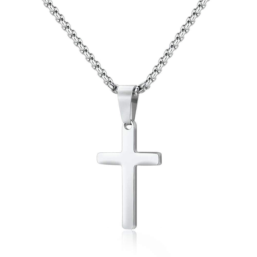 The Steadfast Cross Stainless Steel Layered Cross Necklace view 3