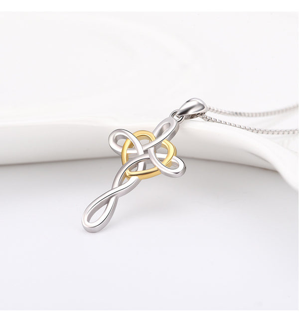 The Celtic Union - Sterling Silver Celtic Cross Necklace