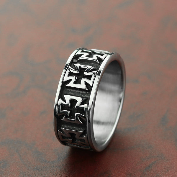 The Crusader Band Stainless Steel Crusader Cross Ring view 5 [orig]