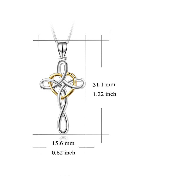 The Celtic Union - Sterling Silver Celtic Cross Necklace