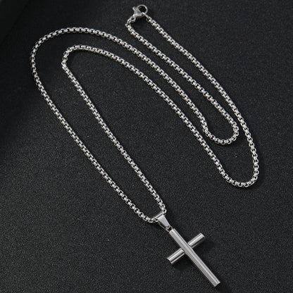 The Titan's Edge - Titanium Cross Necklace