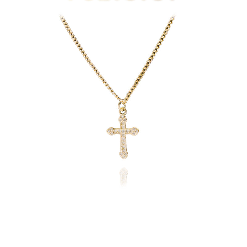 The Faithful Layers Stainless Steel Layered Cross Necklace view 4