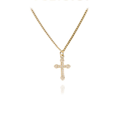 The Faithful Layers Stainless Steel Layered Cross Necklace view 4