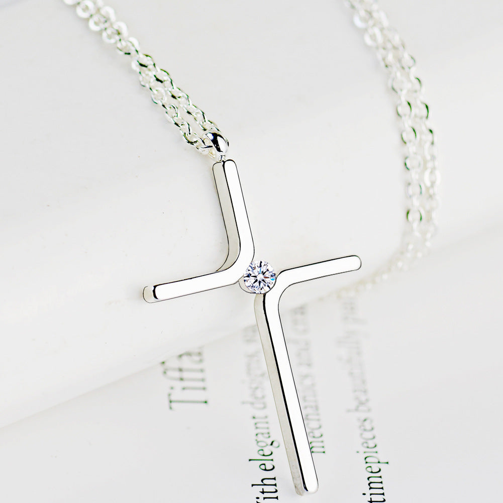 The Enduring Cross Stainless Steel Cross Pendant Necklace view 6