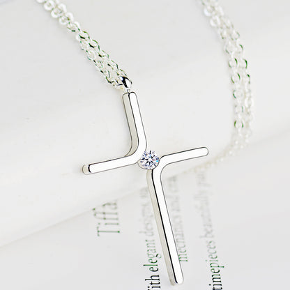 The Enduring Cross Stainless Steel Cross Pendant Necklace view 6