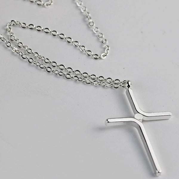 The Enduring Cross Stainless Steel Cross Pendant Necklace view 3 [orig] [hide]