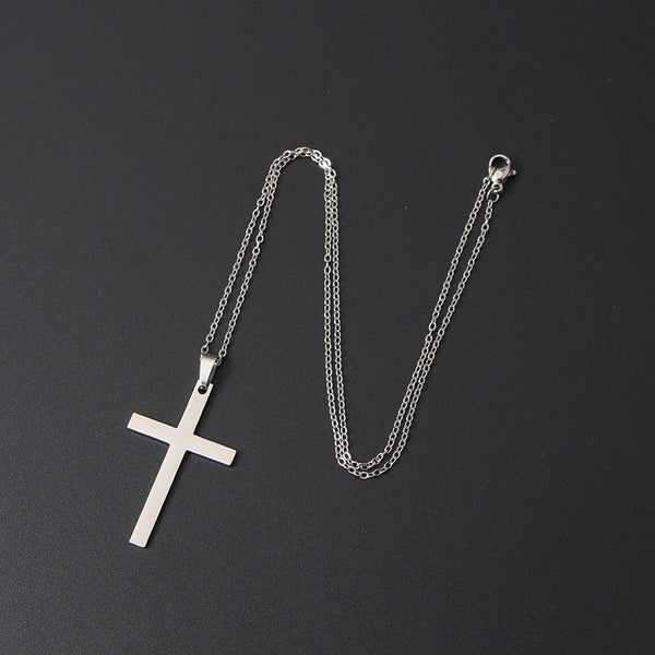 The Simple Cross Stainless Steel Cross Necklace