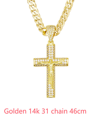 The Cathedral Luminary - Sterling Silver Celtic Cross Necklace