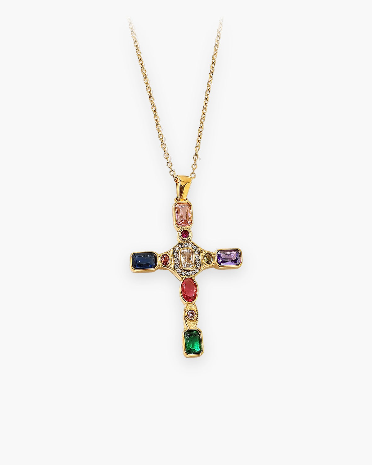 The Adorned Cross, Jewel Tone Cross