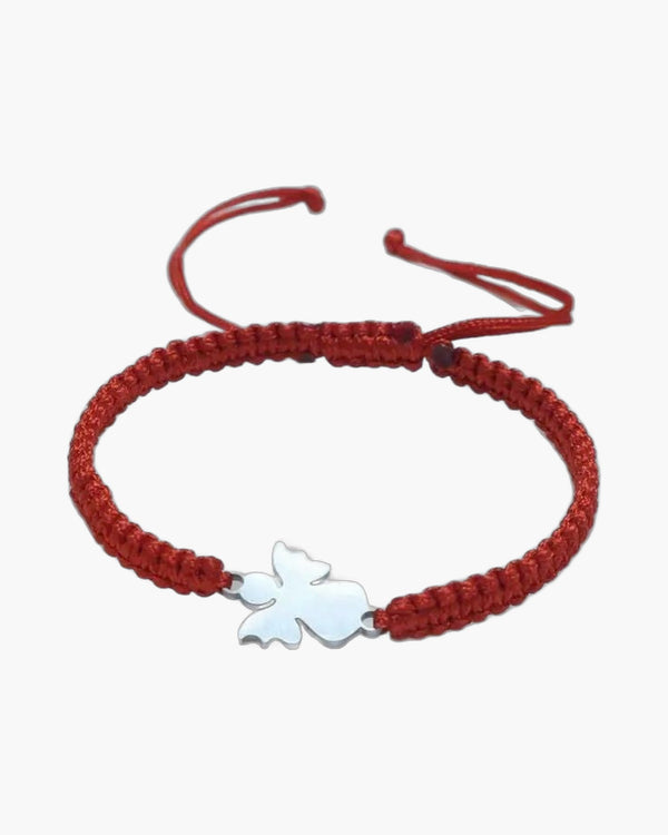 The Angelic Embrace Stainless Steel Angel Cord Bracelet view 8