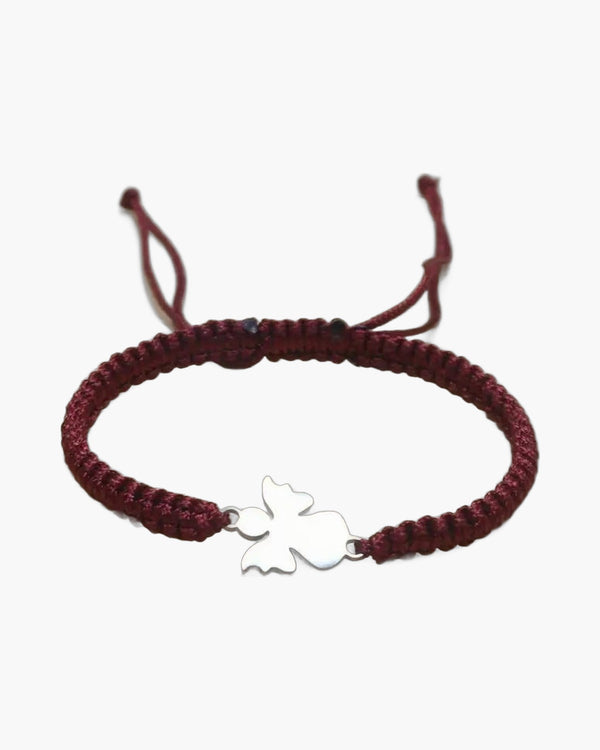 The Angelic Embrace Stainless Steel Angel Cord Bracelet view 5