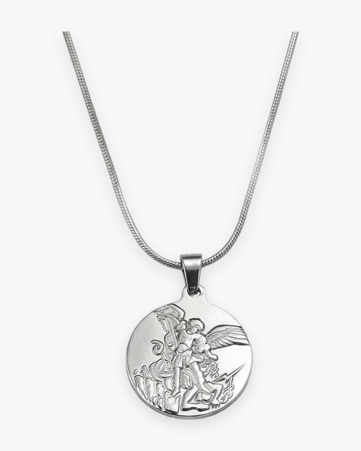The Angelic Protector, silver, front view [c:silver]