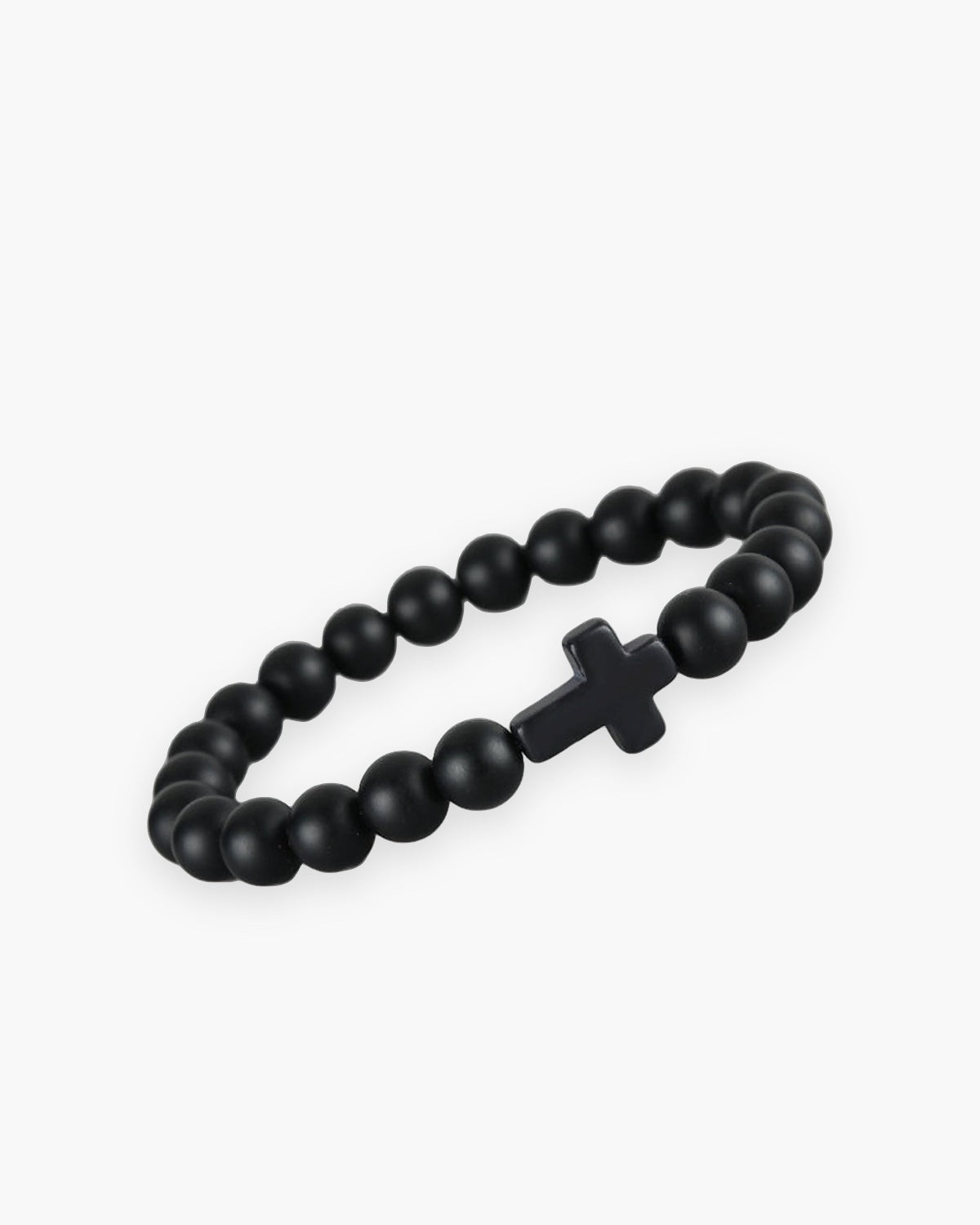 The Beaded Cross, Black, front view [c:black]