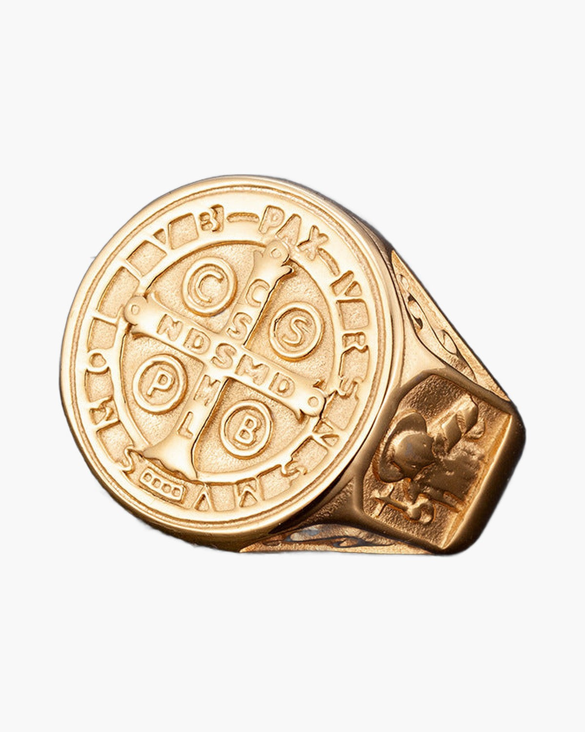 The Benedictine Ring Stainless Steel Saint Benedict Ring view 4