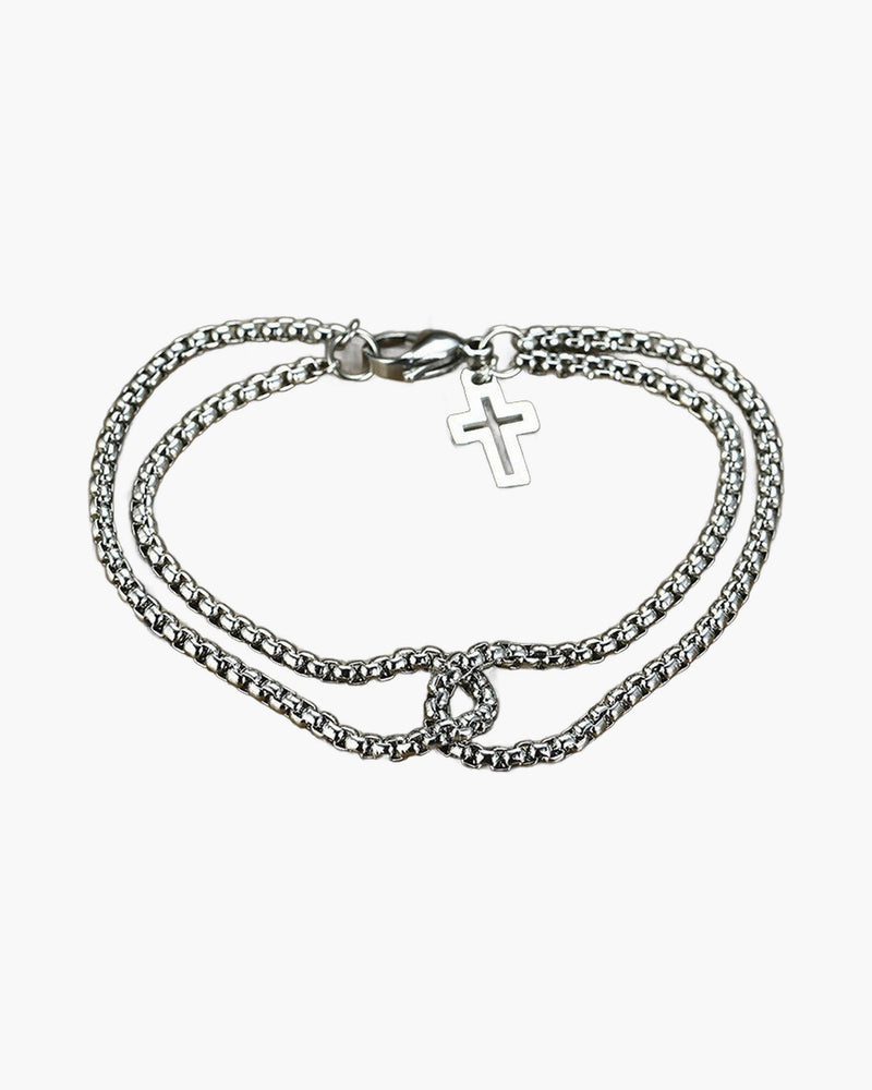 The Bonded Cross Stainless Steel Cross Bracelet view 3