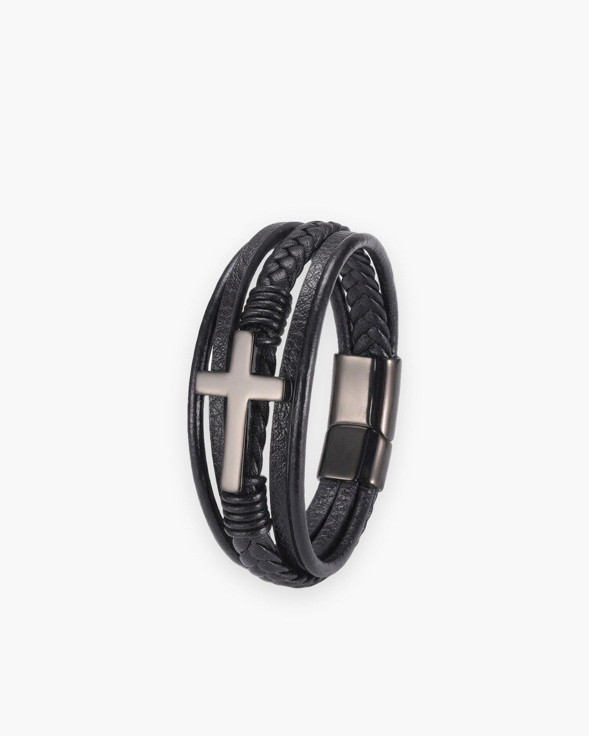 The Braided Devotion in black, front view [c:black]