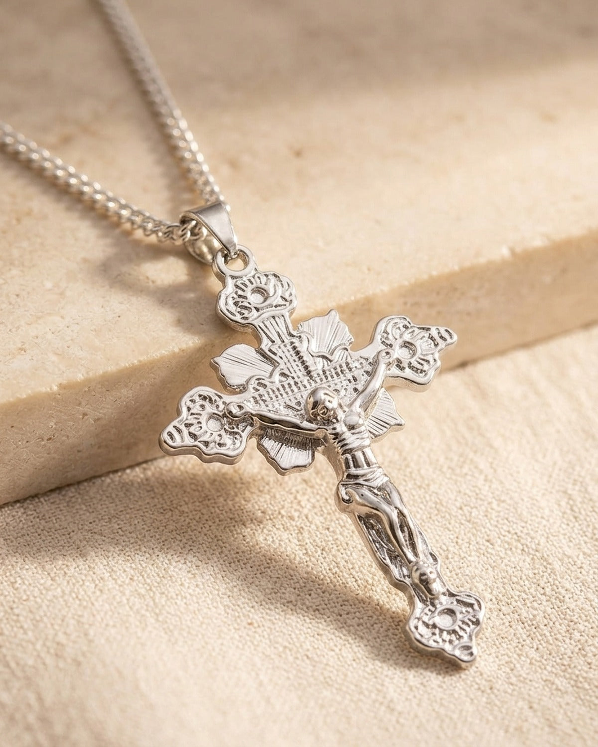 Close-up of The Calvary Crucifix [c:silver]