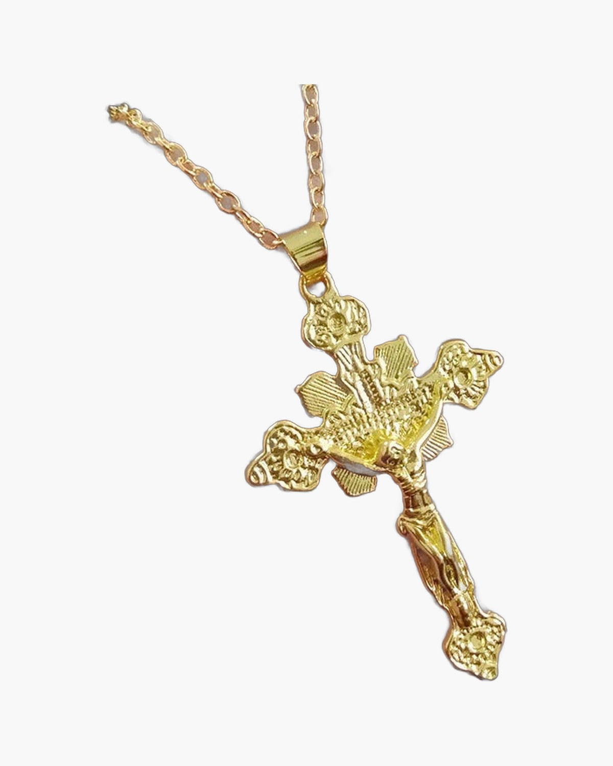 The Calvary Crucifix, Ornate Crucifix Pendant Necklace, view 3